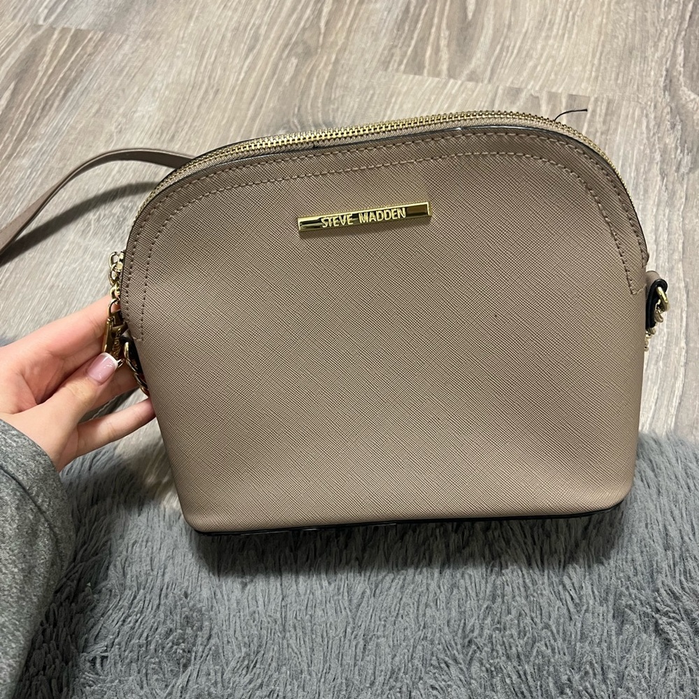 Steve Madden Taupe Crossbody Bag